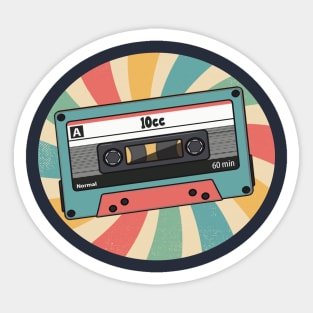 10cc retro Sticker